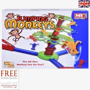 Board Game Jumping Monkey Bouncing Family Kids Interactive Fun Activity Learning - Picture 1 of 6