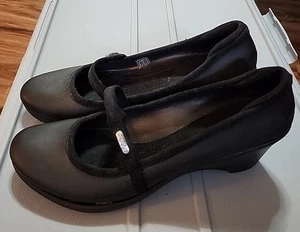 Crocs Cassey Ginger Damenschuhe schwarz Keilabsatz bequem Größe 11 mit Mary Jane " - Bild 1 von 5