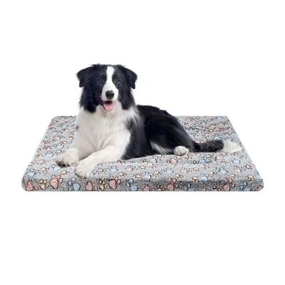 Almohadilla para jaula para perro o gato cama con espuma viscoelástica felpa corta suave esponjosa mascota... Foto 1 de 4