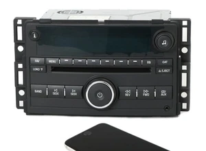 2007-08 Chevy AM FM Radio 6 Disc with Auxiliary & Bluetooth Mod Upgrade 25780215 - Picture 1 of 7
