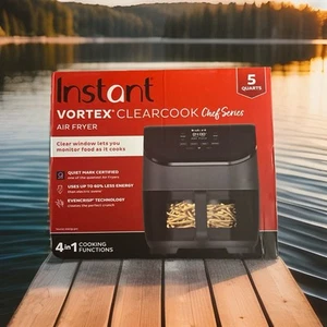 Instant Pot Vortex 5-Quart Single Basket 4-in-1 Air Fryer Oven W/ Auto Shut off - Picture 1 of 9