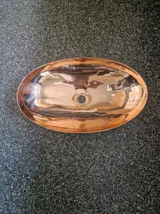 From The Anvil 47206 Smooth Copper Oval Sink - Picture 1 of 2