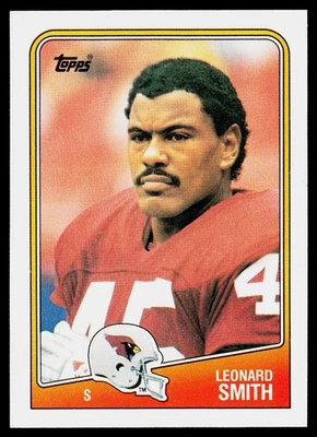 Leonard Smith, 1988 Topps, #257, Phoenix Cardinals, RC - Image 1 of 2
