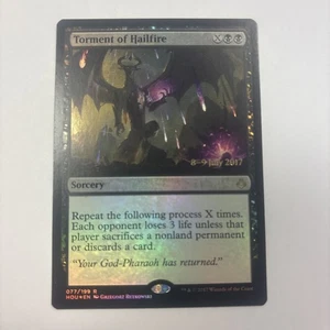 Torment of Hailfire NM MTG Hour of Devastation Promo FOIL luglio 2017 77/199 - Foto 1 di 10