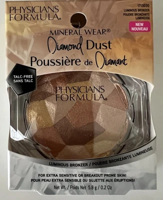 Physicians Formula Mineral Wear Diamond Dust in Luminous Bronzer Brand New Box - Image 1 of 2