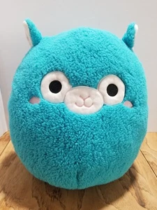 Squishmallows Tim The Alpaca 12" Fuzzamallows Plush, Teal Blue Fuzzy Llama, 2023 - Picture 1 of 8