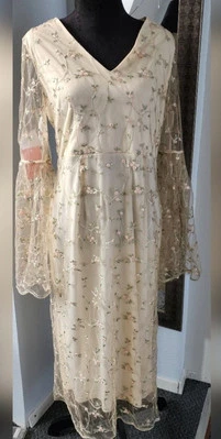 JJ's House & Special Occasion Dress with Size 2XL  embroidered flowers and lace  - Image 1 of 4