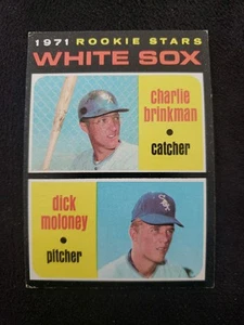 ⚾1971 Topps #13 White Sox Rookie Stars Charlie Brinkman & Dick Moloney⚾VG-EX⚾B - Picture 1 of 2