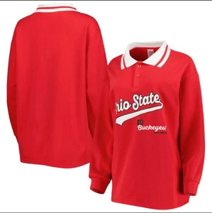 Ohio State Buckeyes Game Day Couture rot-weißer Pullover Größe Medium neu - Bild 1 von 6