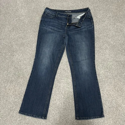 Maurices Jeans Women’s Size 13/14 Short Blue Medium Wash Bootcut Mid Rise Denim - Image 1 of 4