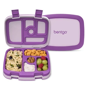 Bentgo Kinder Bento Brotdose - 5 Fächer, Auslaufsicher, Alter 3-7, Lila - Bild 1 von 8