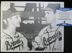 WARREN SPAHN JOHN SAIN MILWAUKEE BRAVES SIGNED 8x10 PHOTO BECKETT BAS COA X41336 - Picture 1 of 1