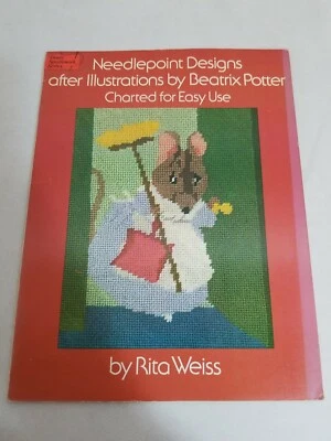 Dover Needlepoint Designs BEATRIX POTTER 1976 24pg booklet Rita Weiss - Image 1 of 2