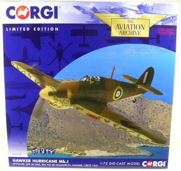 Hawker Hurricane Mk.I, V7795 Plt. Off W Vale, RAF No.80 Squadron, Maleme, Crete  - Bild 1 von 1