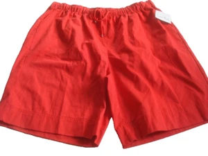 Pantalones Cortos Damas Rojo Coral Bay Talla Med Petite NUEVO - Imagen 1 de 2