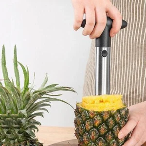Stainless Steel Pineapple Corer Slicer Peeler Cutter Fruit Tool Kitchen Gadget - Picture 1 of 24