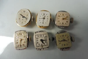 6 Hamilton - Uhrwerke , schöne, alte Armbanduhren , Damenuhren , Handaufzug - Picture 1 of 9
