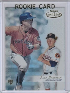 Tarjeta de novato Alex Bregman 2017 Topps Gold Label béisbol RC HOUSTON ASTROS! - Imagen 1 de 2