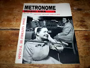 1957 METRONOME Jazz Magazin LES PAUL / MARY FORD Titelgeschichte HOME STUDIO sehr guter Zustand ++ - Bild 1 von 1