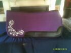 Saddle Pad Show Style Felt with Crystals Purple