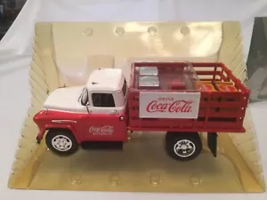 1:25 Coca-Cola 1957 Chevrolet Stake Bed Truck Bank in original box - Picture 1 of 6