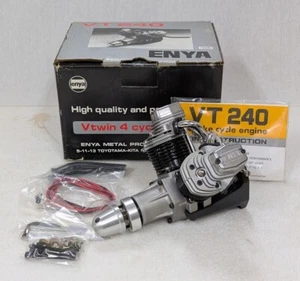 ENYA VT-240 V-twin 39.85cc 4-stroke glow engine for R/C airplane, new f/s - Picture 1 of 9
