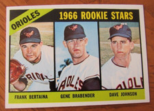 1966 Topps Baseball - # 579 1966 Baltimore Orioles Rookie Stars - Frank Bertaina