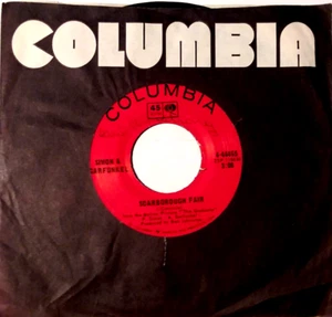 SIMON & GARFUNKEL - Scarborough Fair / April Come - 45rpm 1968 Columbia 4-44465 - Picture 1 of 5