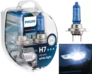 Philips Diamond White 5000K H7 55W Two Bulbs Head Light Low Beam Replacement EO - Picture 1 of 14