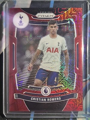 2021-22 panini prizm premier league Cristian Romero red mojo /159 Argentina - Image 1 of 2