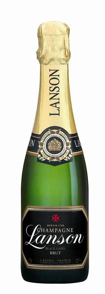 (0,07€/l) Lanson Champagner Black Label Brut 12% 0,375l Flasche - Bild 1 von 1