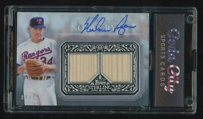 2021 Topps Sterling Baseball Nolan Ryan Sterling Strikes Auto Relic 05/15 - Image 1 of 2
