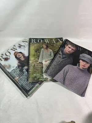 ROWAN KNITTING and CROCHET Magazine #40 #43 #46 - Designer Patterns! Very Good! - Image 1 of 4