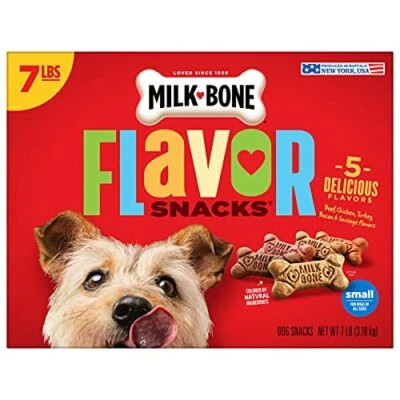 Milk-Bone Flavor Snacks Small Dog Treats, 7 Pound  Assorted Sizes , Styles  - Image 1 of 4