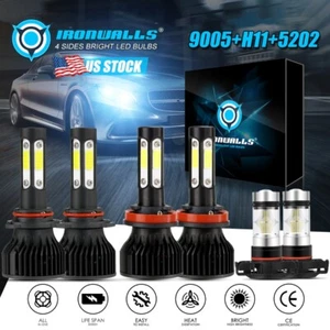 Faros LED de 4 lados / bombillas antiniebla para Chevy Silverado 1500 2500HD 2007-2015 - Imagen 1 de 17
