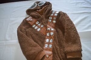 Disney Store size 5/6 Chewbacca zippered Fleece hoodie Star Wars 