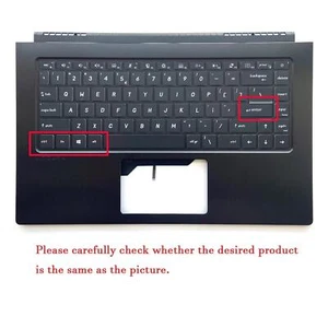 New For MSI Modern 15 MS-1551 15.6in Upper Case Palmrest Backlit Keyboard Cover - Picture 1 of 5