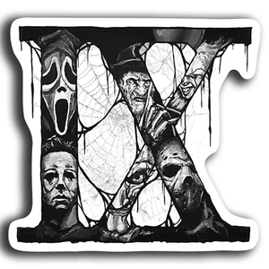 Ice Nine Kills Vinyl Sticker Decal - Horror Rock Band 5" x 4.5" - Guitar Laptop - Picture 1 of 6