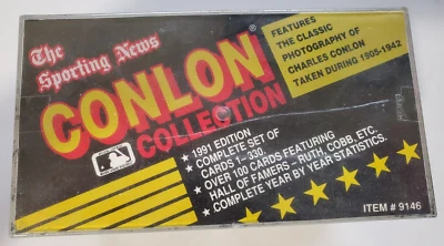 1991 Conlon Collection The Sporting News 330 Cards Complete Megacards Inc Sealed - Image 1 of 3