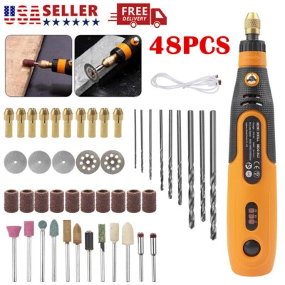 48PCS Abrasive Rotary Tool Accessories Grinding Sanding Cutting Polishing Set US - Image 1 of 4