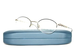 NEW MARCOLIN MERCY MA7328 032 BLACK SEMI RIMLESS AUTHENTIC EYEGLASSES 46MM CASE - Picture 1 of 7