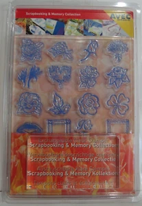 AVEC klare Briefmarken - Blumen mit Acrylblock NEU! - Bild 1 von 2