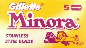 25 cuchillas de afeitar Gillette MINORA ACERO INOXIDABLE de doble filo NUEVAS - Imagen 1 de 1