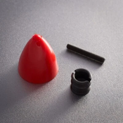 Cox .049 .051 Model Engine Red Rubber Propeller Spinner & Hub + Stud 049 051 - Image 1 of 2