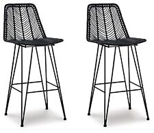 Signature Design by Ashley Angentree Bohemian 29 Bar Height Upholstered Barstool