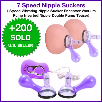 Bomba de vacío potenciador de succión de pezón vibratorio bomba doble teaser de pezón invertido Foto 1 de 4