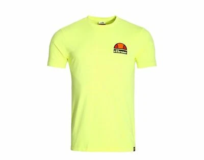 NUEVO CON ETIQUETAS $40 Camiseta Ellesse Heritage Cuba S/S Doble Cara Para Hombre Camiseta Amarilla Neón Foto 1 de 4