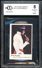 1974 Dandy Series P #11 Elvis Presley Card BGS BCCG 8 Excellent+