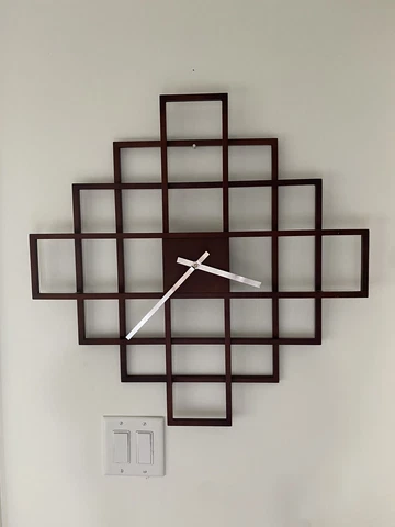 Mid Century Modern Wooden Wall Clock Cover