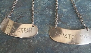 Silber Sherry Dekanter Etikett Weinetikett Stg hm 1963 Bristol Creme Bristol trocken - Bild 1 von 8